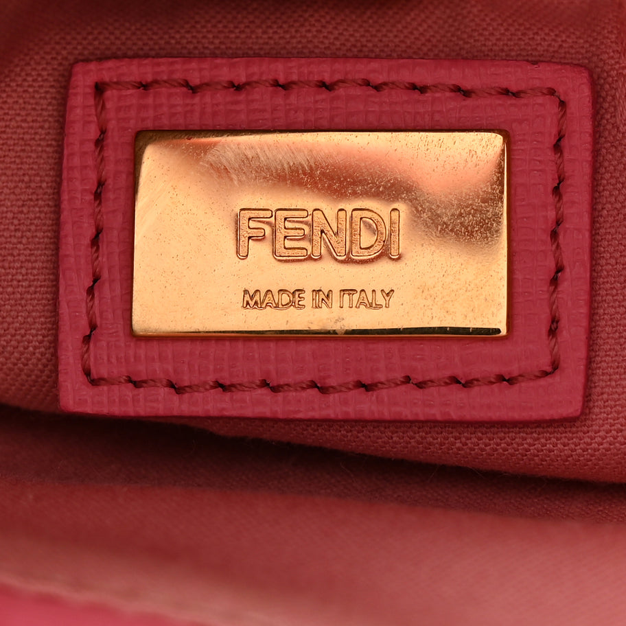 Fendi Vitello Elite Monster Petite 2Jours Tote Cuoio Lollypop Multicolour Image 5