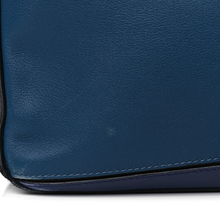 Loewe Calfskin Colorblock Medium Puzzle Bag Blue Image 9