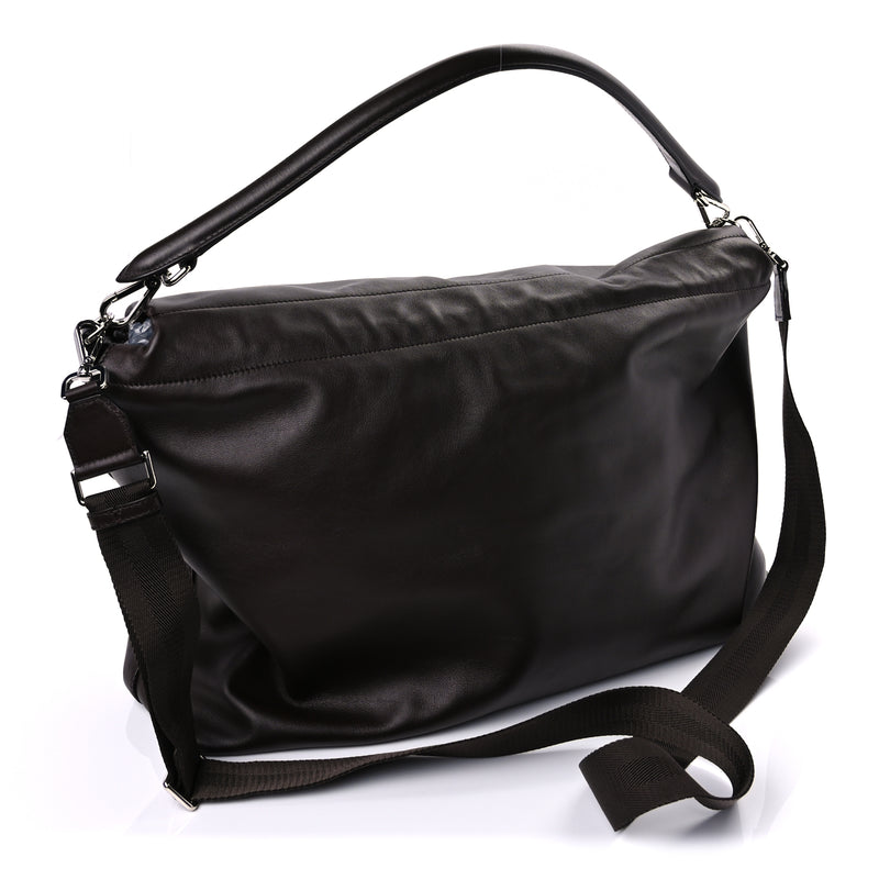  Fendi Nappa Maxi Mamma Baguette Brown Brown