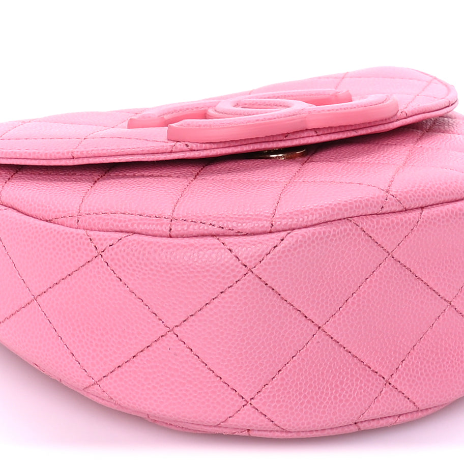 Chanel Caviar Quilted Mini Messenger Flap Pink Image 8