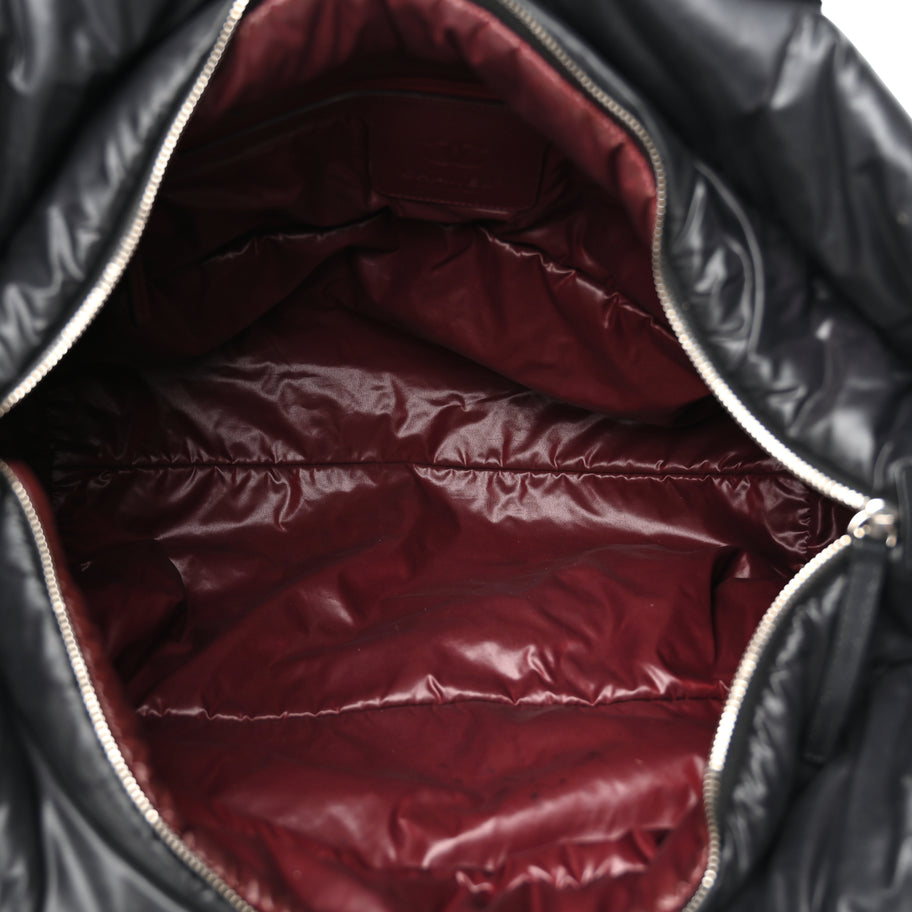 Chanel Nylon Quilted Large Coco Cocoon Tote Black Image 4