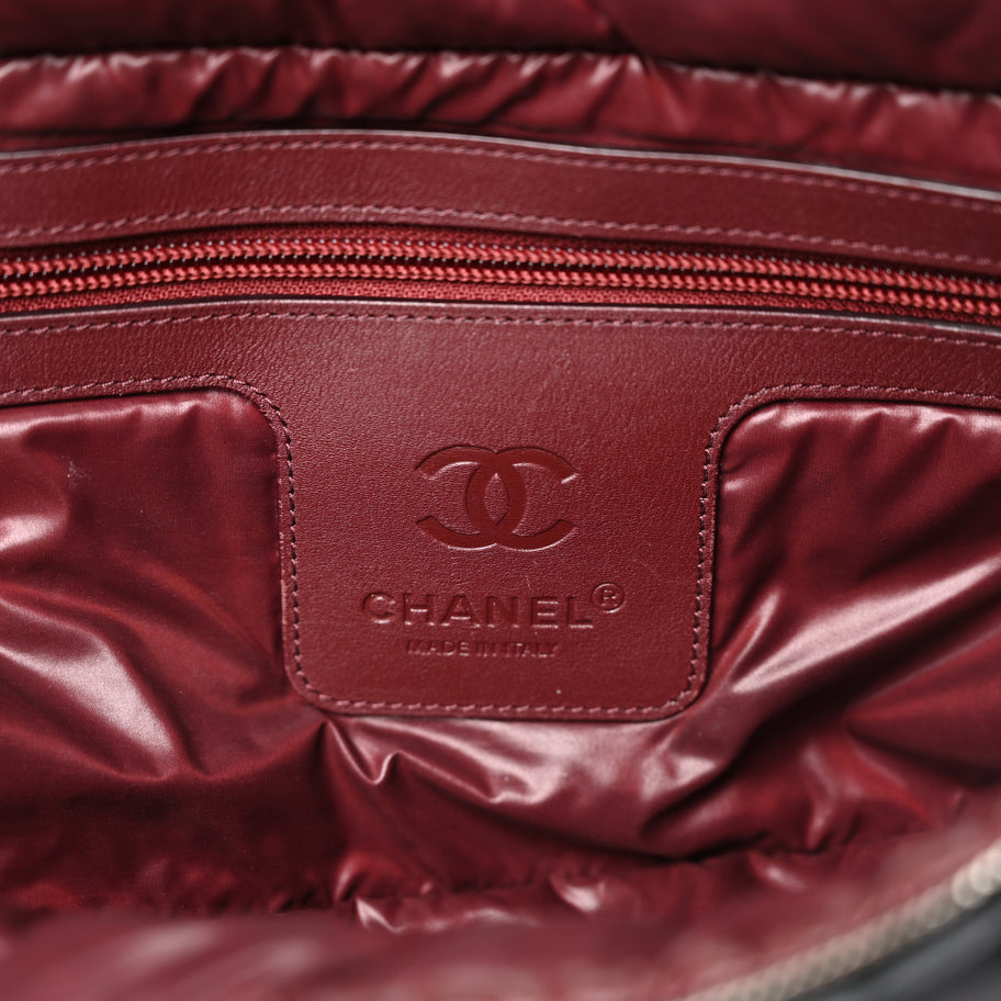Chanel Nylon Quilted Large Coco Cocoon Tote Black Image 5