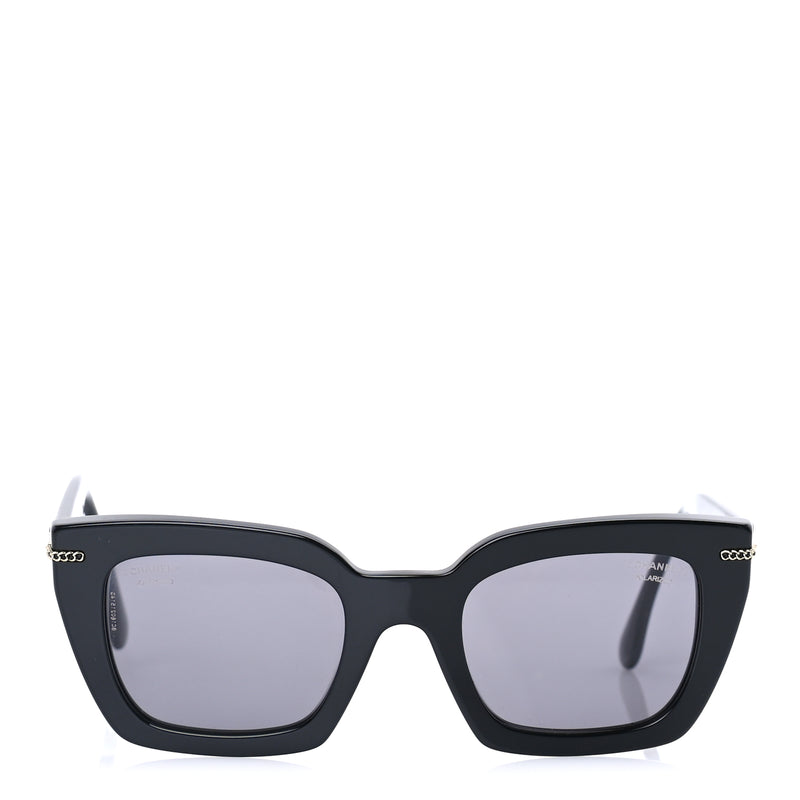  Chanel Acetate Polarized CC Butterfly Sunglasses 5509  Black