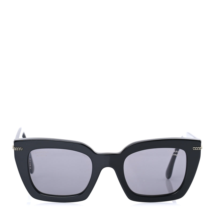 Chanel Acetate Polarized CC Butterfly Sunglasses 5509  Black Image 2