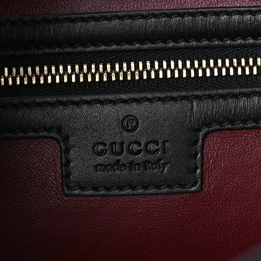 Gucci Boarded Dyana Lux Calfskin Medium Jackie 1961 Hobo  Black Image 5