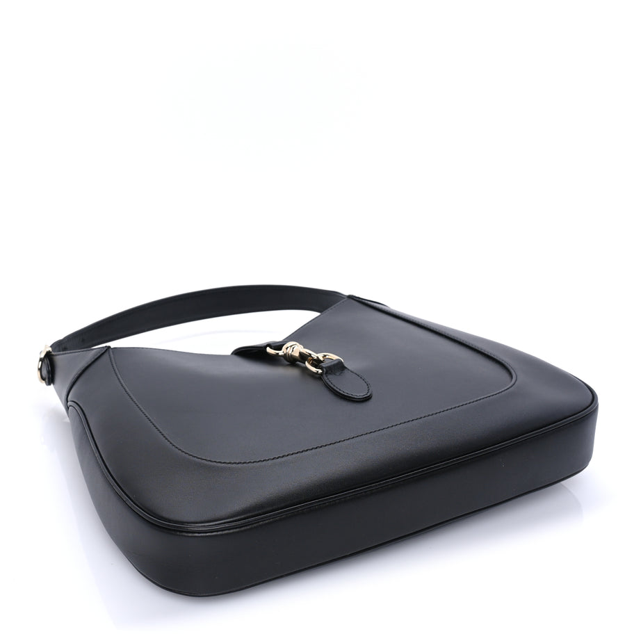 Gucci Boarded Dyana Lux Calfskin Medium Jackie 1961 Hobo  Black Image 7