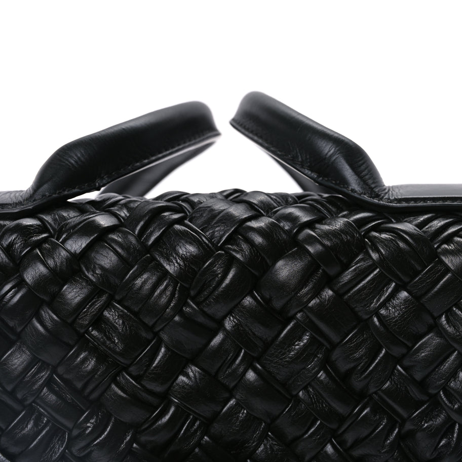 Bottega Veneta Calfskin Intreccio Desiree Shoulder Bag Dark Green Image 7