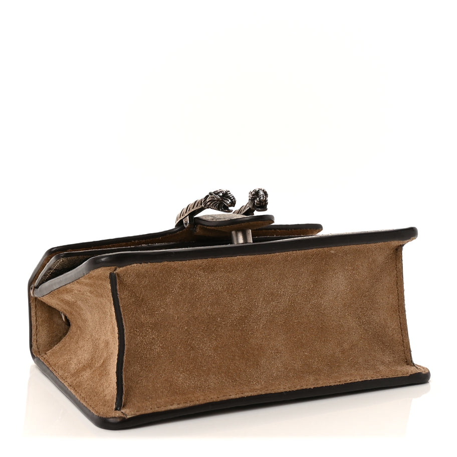 Gucci Supreme Monogram Mini Dionysus Top Handle Bag  Taupe Image 3