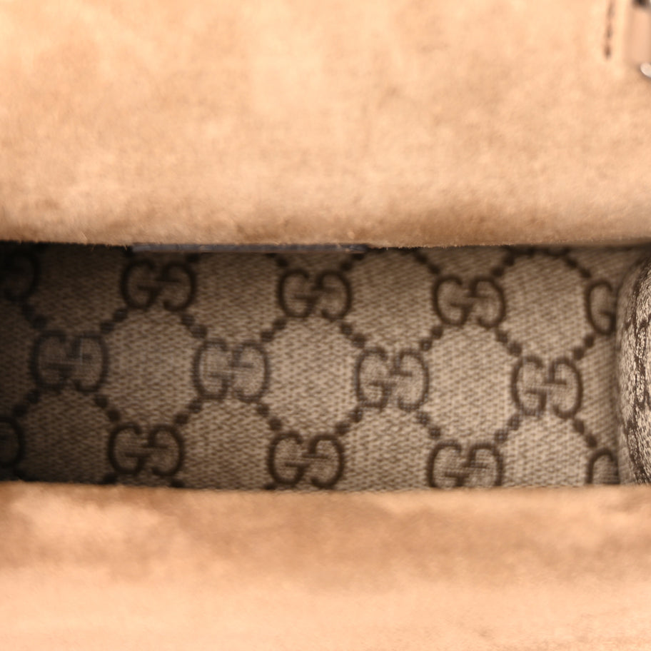 Gucci Supreme Monogram Mini Dionysus Top Handle Bag  Taupe Image 4