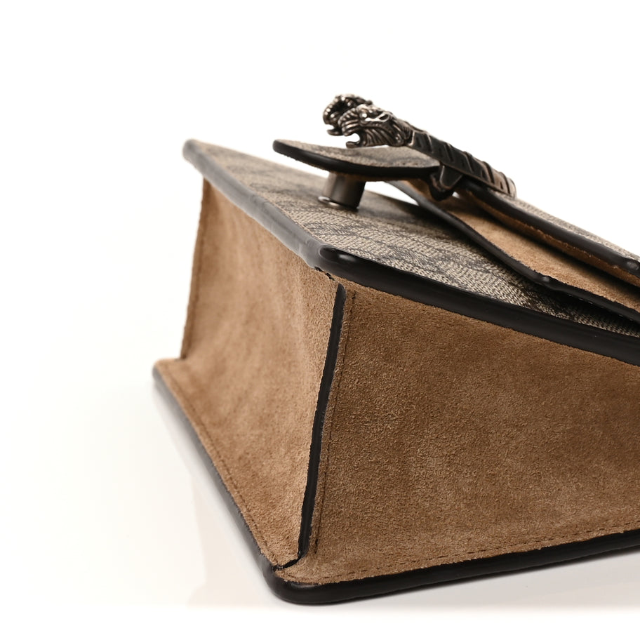 Gucci Supreme Monogram Mini Dionysus Top Handle Bag  Taupe Image 8
