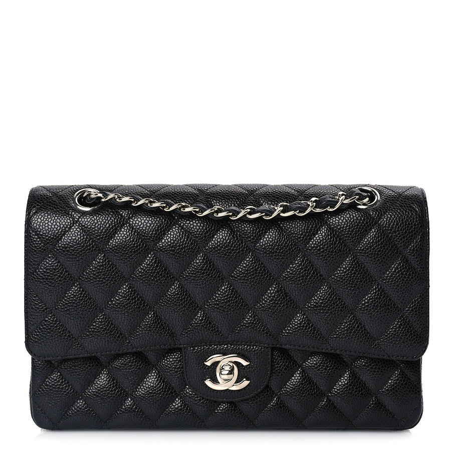 Chanel Caviar Quilted Medium Double Flap Black Image 1