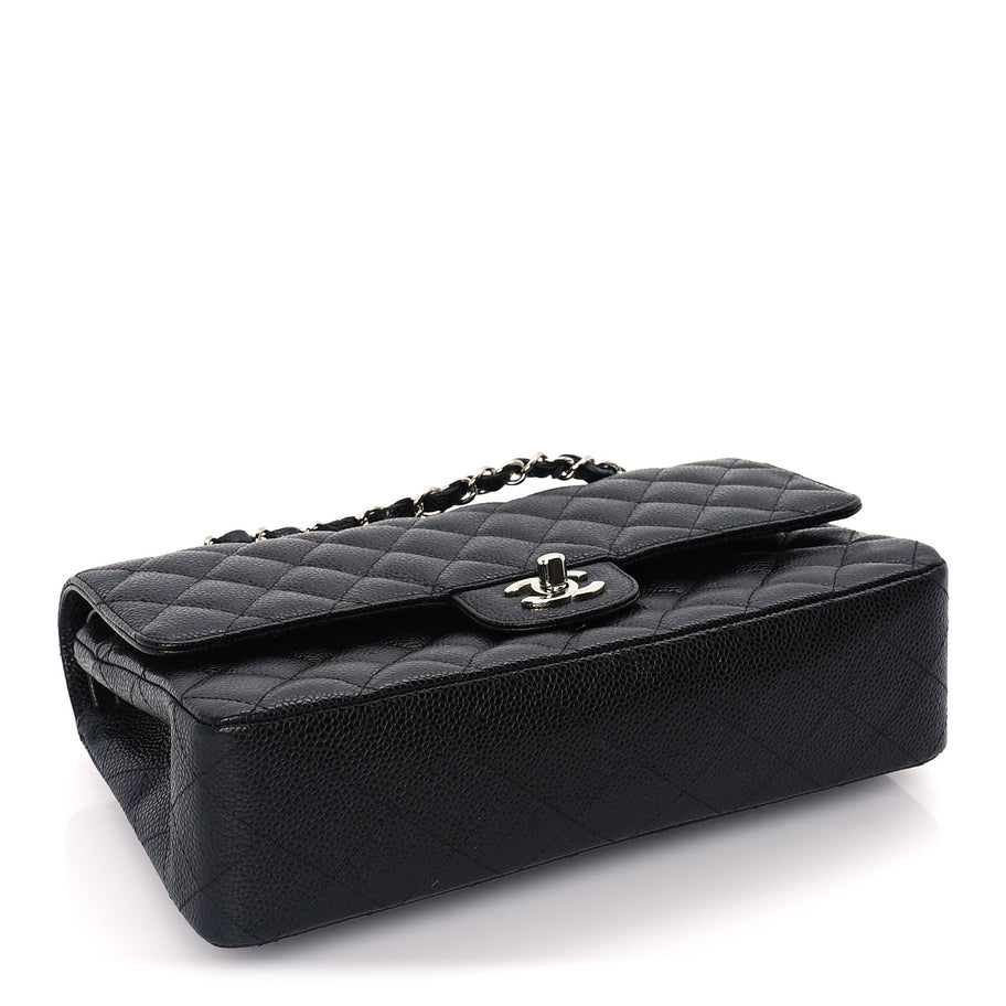 Chanel Caviar Quilted Medium Double Flap Black Image 3