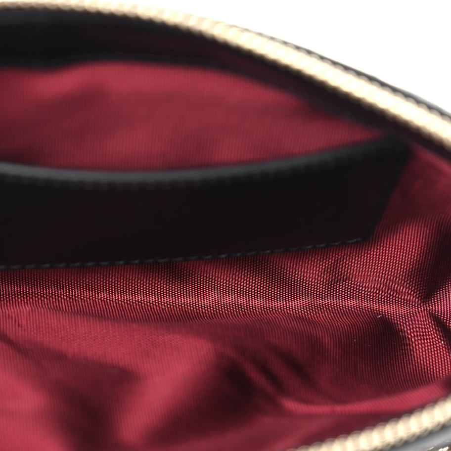 Gucci Calfskin Matelasse Chevron Small GG Marmont Shoulder Bag Black Image 4