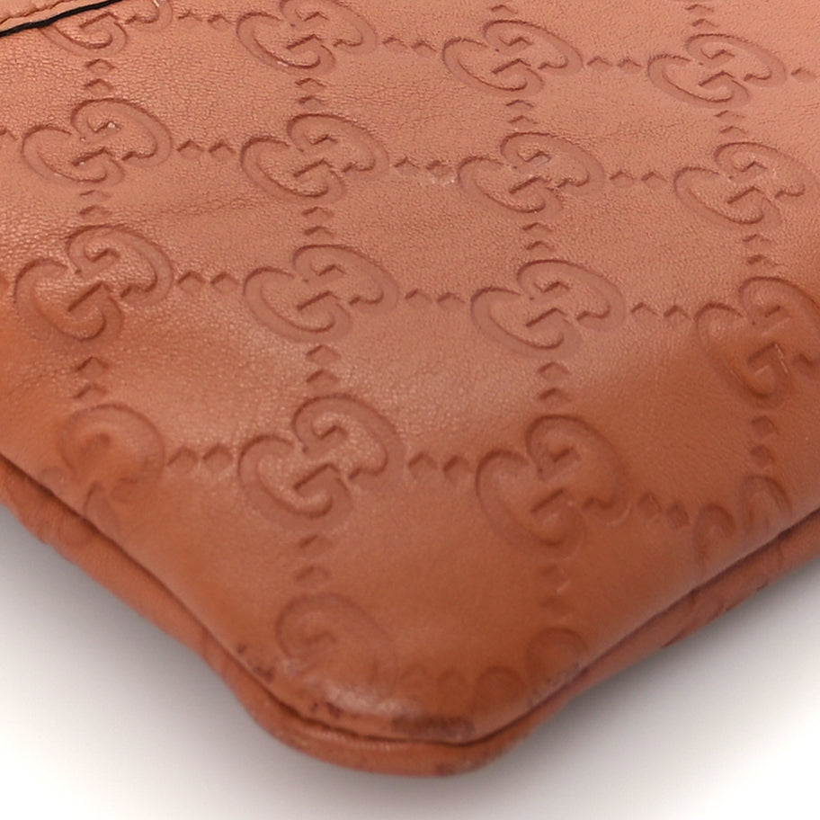 Gucci Guccissima Crossbody Messenger Bag Brown Image 7