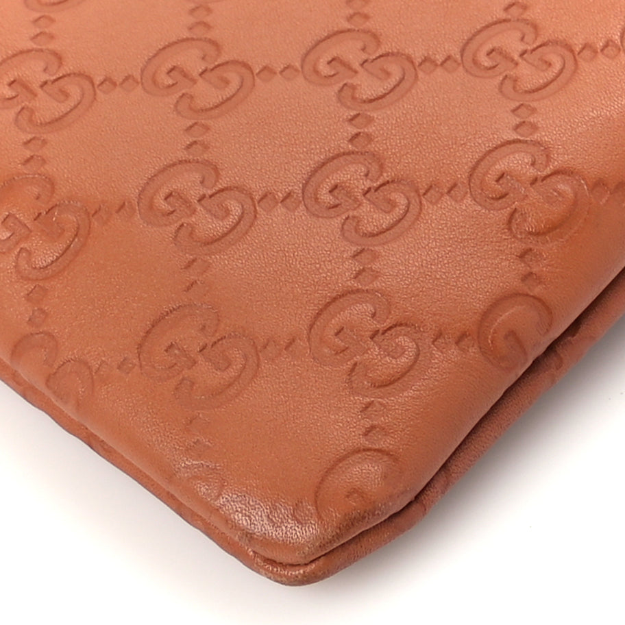 Gucci Guccissima Crossbody Messenger Bag Brown Image 8