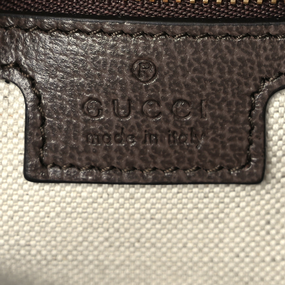 Gucci GG Supreme Monogram Web Medium Ophidia Top Handle Bag Beige Ebony Image 5