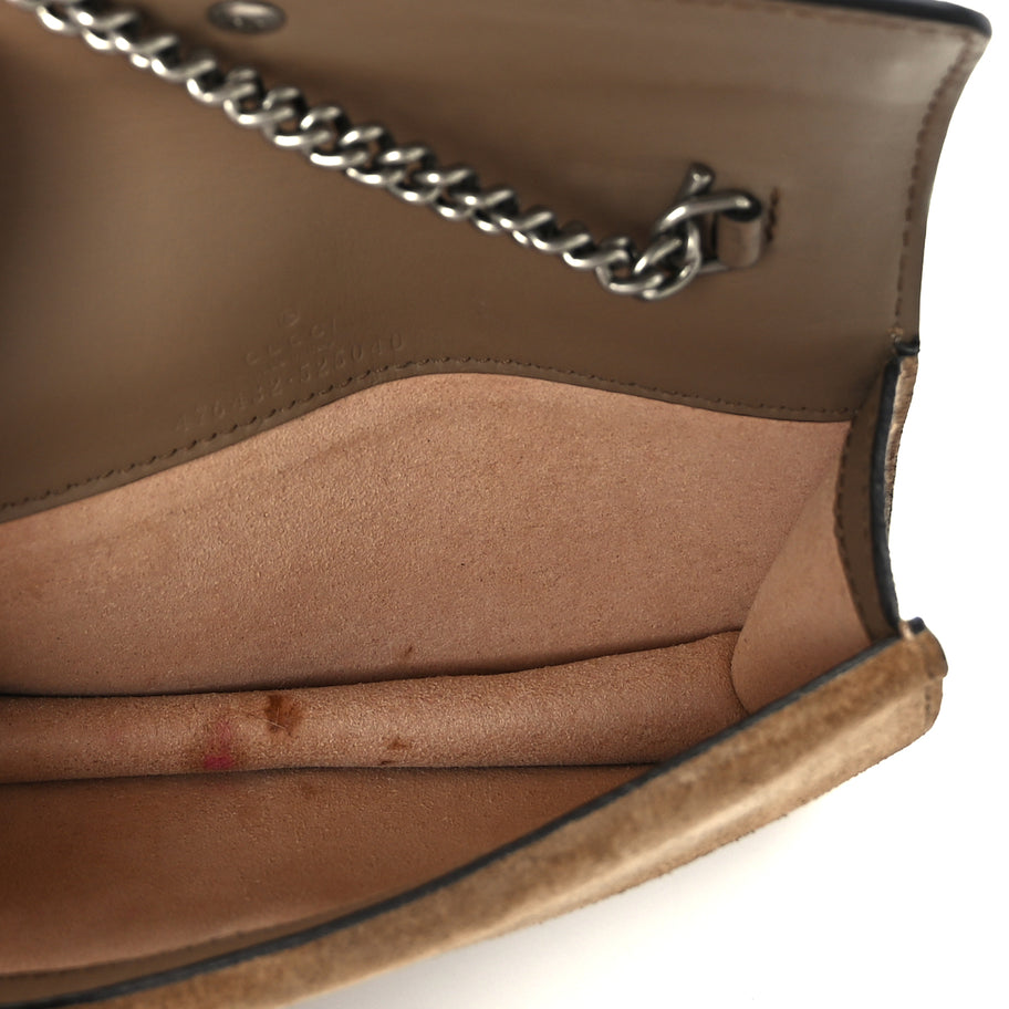 Gucci GG Supreme Monogram Super Mini Dionysus Shoulder Bag  Taupe Image 4