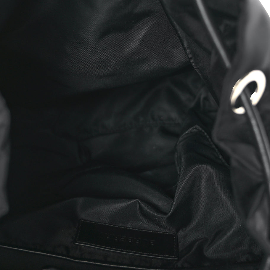Burberry Nylon Logo Print Medium Rucksack Backpack Black Image 4