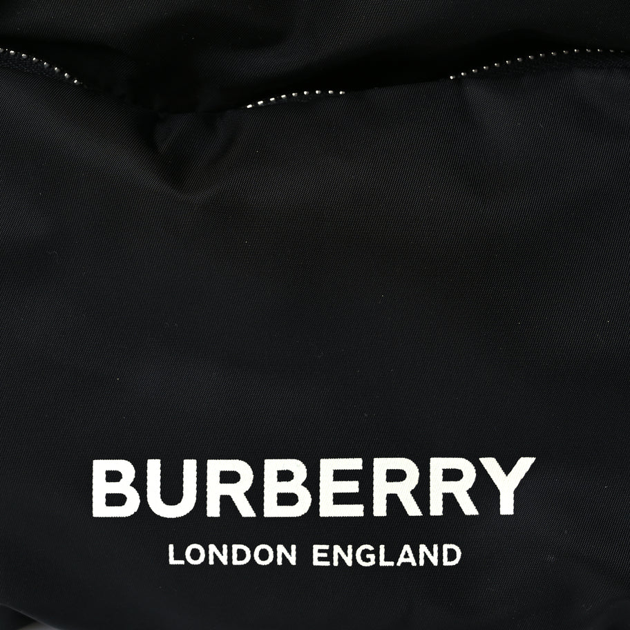 Burberry Nylon Logo Print Medium Rucksack Backpack Black Image 6