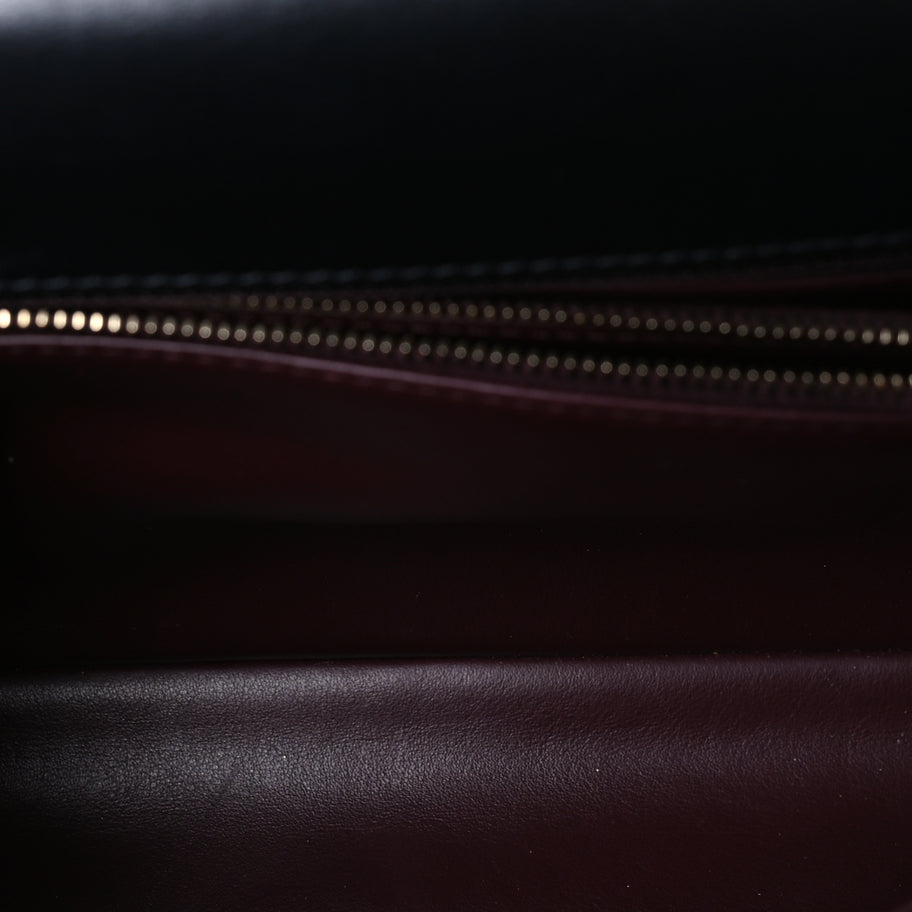 Chanel Calfskin Quilted Small Logo Coco Handle Flap Black Image 4