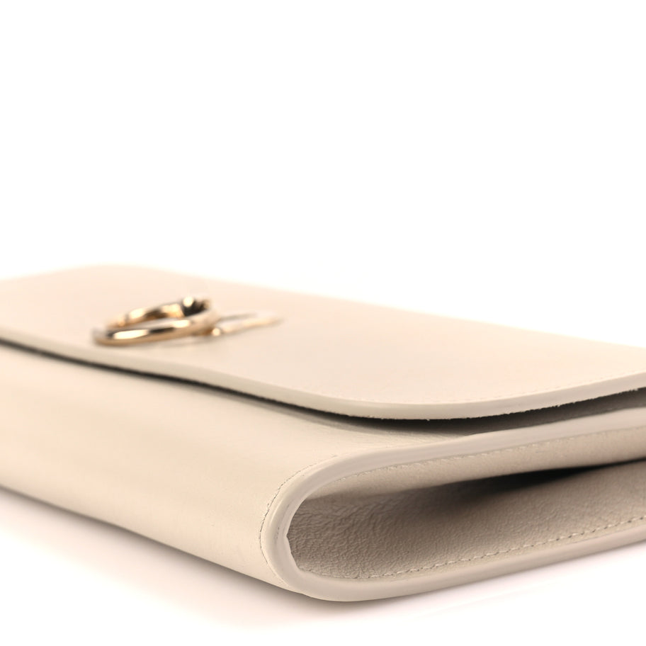 Mulberry Silky Calf Amberley Convertible Clutch Chalk Image 8