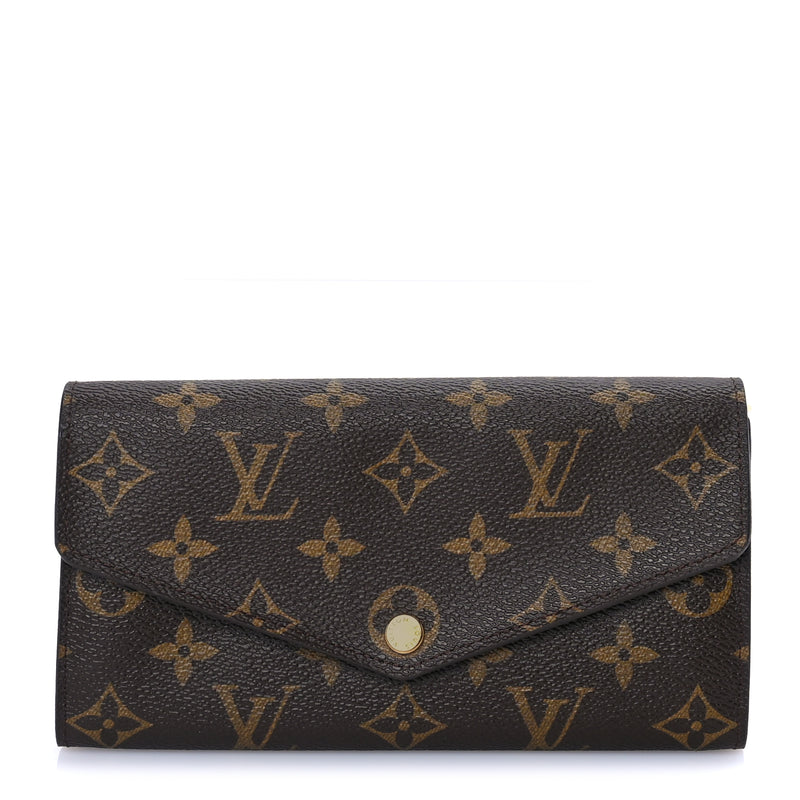  Louis Vuitton Monogram Sarah Wallet NM Brown