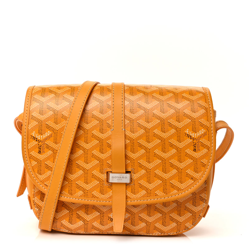  Goyard Goyardine Belvedere II PM Messenger Bag  Yellow