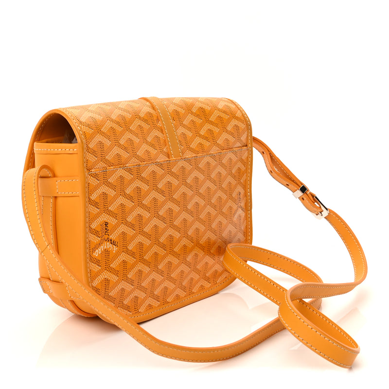  Goyard Goyardine Belvedere II PM Messenger Bag  Yellow