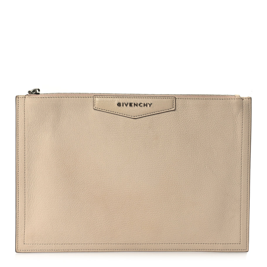 Givenchy Sugar Goatskin Medium Antigona Pouch  Nude Image 1