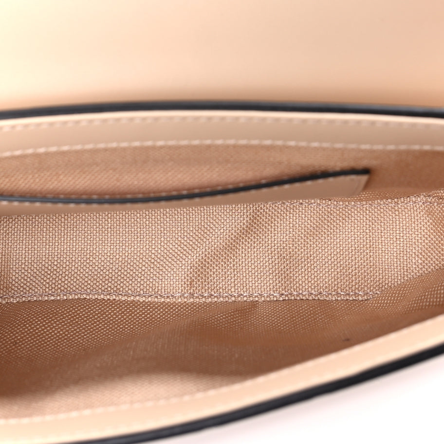 Gucci Calfskin GG Super Mini Shoulder Bag  Beige Image 4