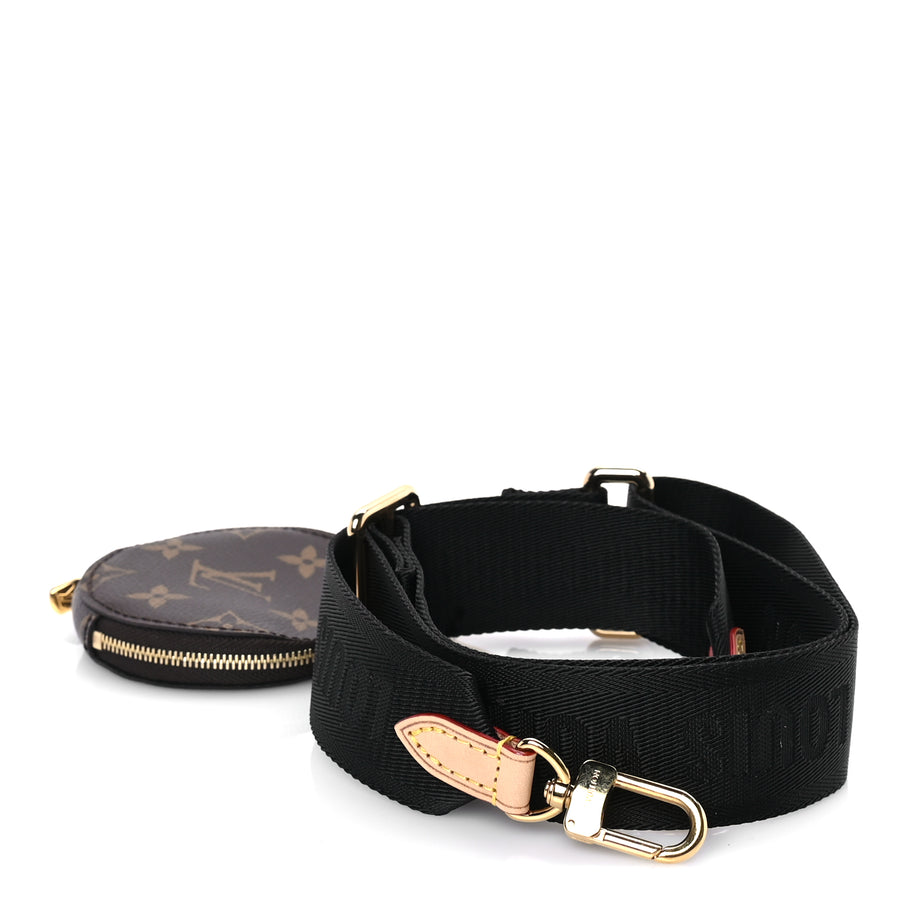 Louis Vuitton Monogram Multi Pochette Accessories Bandouliere Shoulder Strap Black Image 1