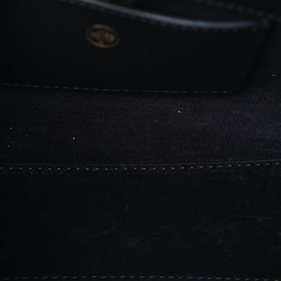 Mulberry Micro Classic Grain Mini Iris Tote Black Image 4