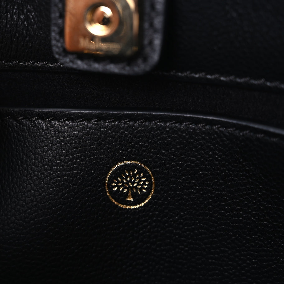 Mulberry Micro Classic Grain Mini Iris Tote Black Image 5
