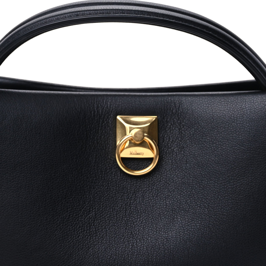 Mulberry Micro Classic Grain Mini Iris Tote Black Image 6