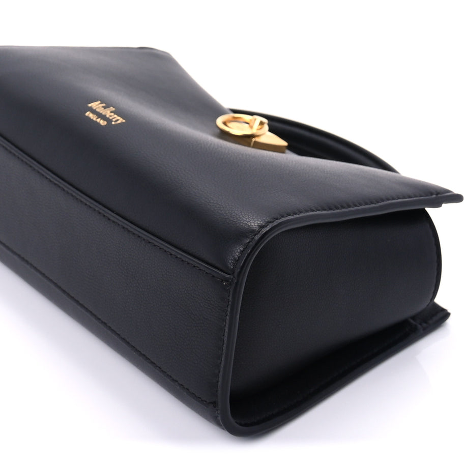 Mulberry Micro Classic Grain Mini Iris Tote Black Image 7