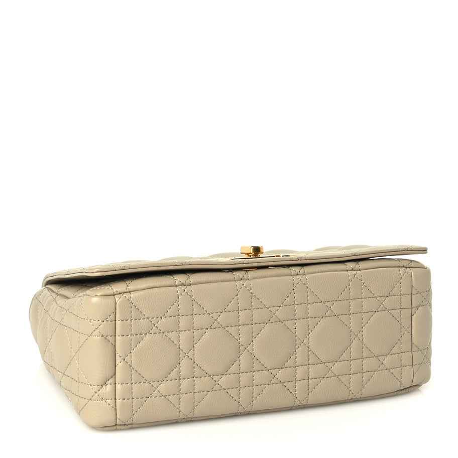 Christian Dior Supple Calfskin Cannage Medium Caro Bag Beige Image 5