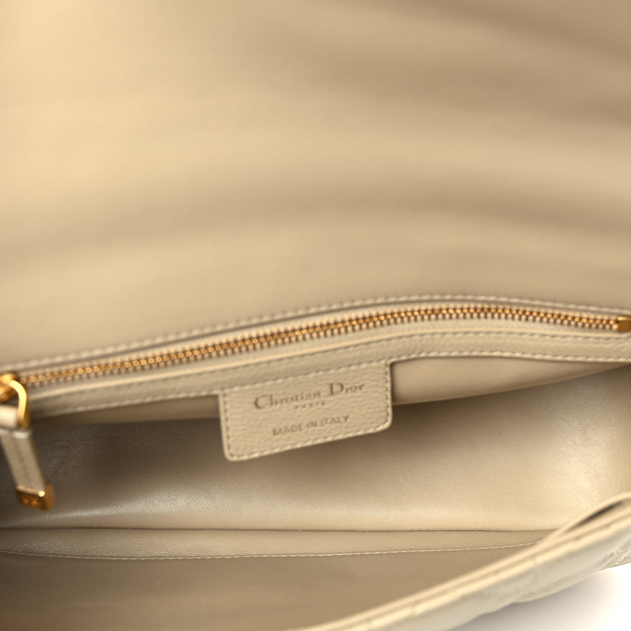 Christian Dior Supple Calfskin Cannage Medium Caro Bag Beige Image 7