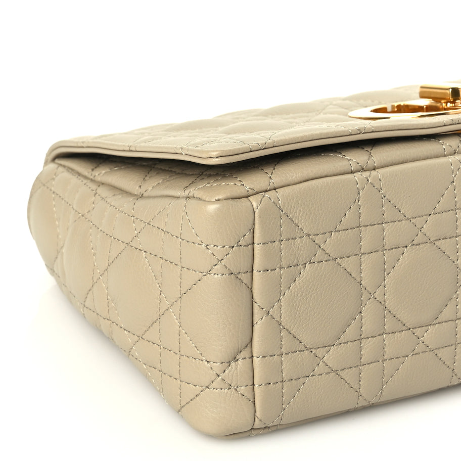 Christian Dior Supple Calfskin Cannage Medium Caro Bag Beige Image 13