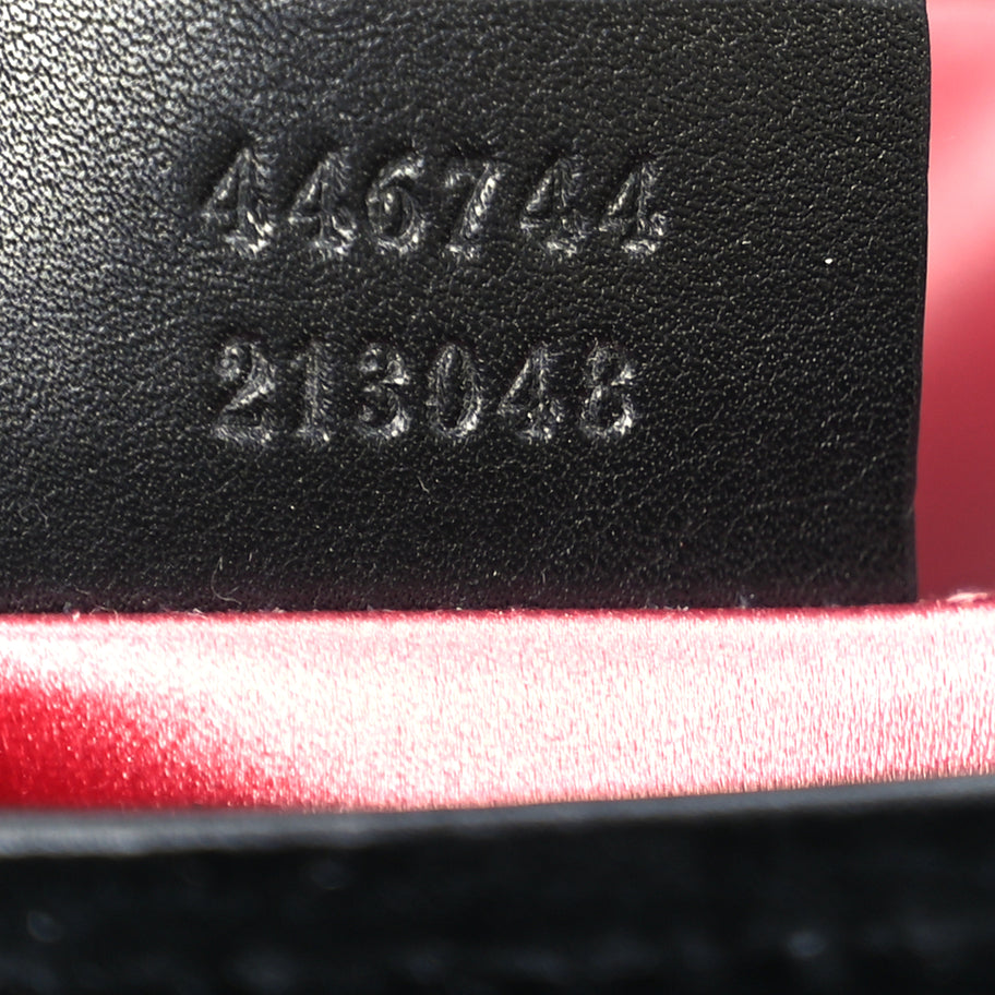 Gucci Velvet Matelasse Mini GG Marmont Shoulder Bag  Black Image 6