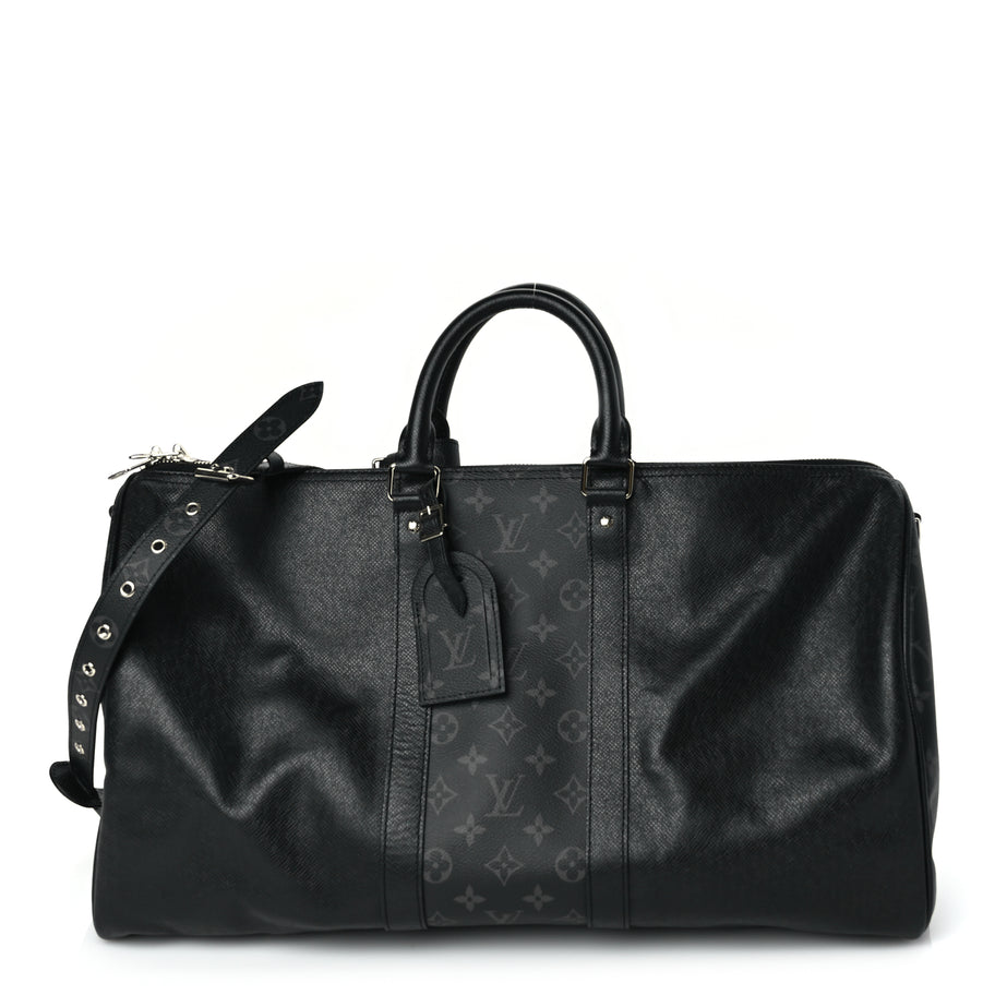 Louis Vuitton Taiga Monogram Eclipse Keepall Bandouliere 50 Image 1