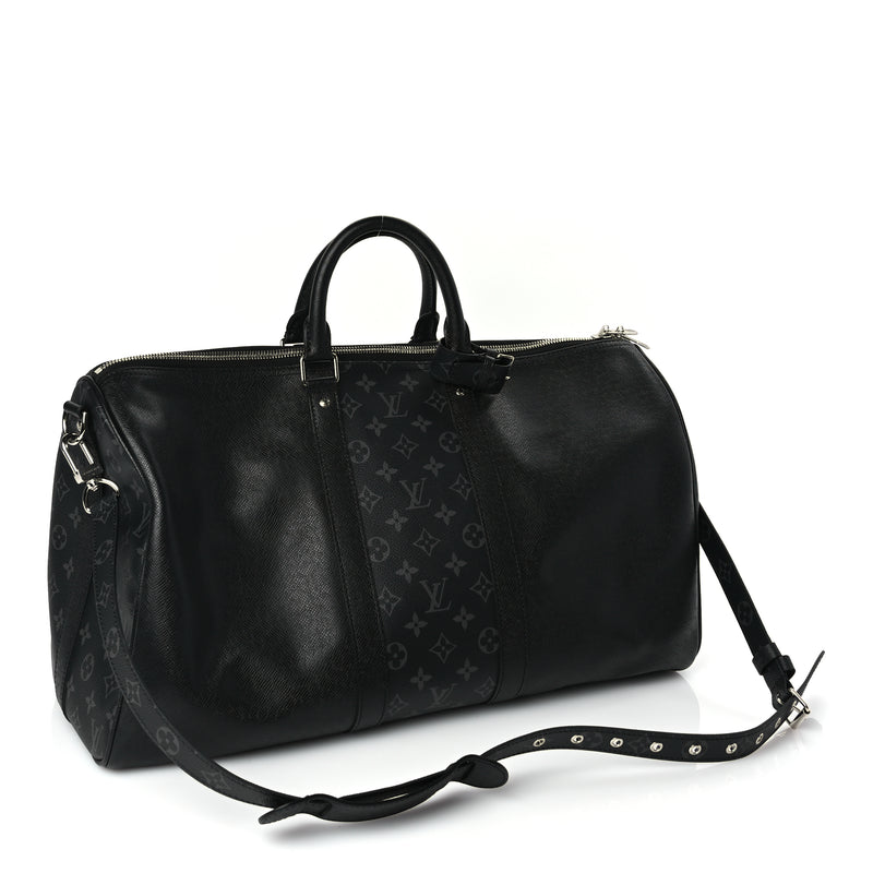  Louis Vuitton Taiga Monogram Eclipse Keepall Bandouliere 50