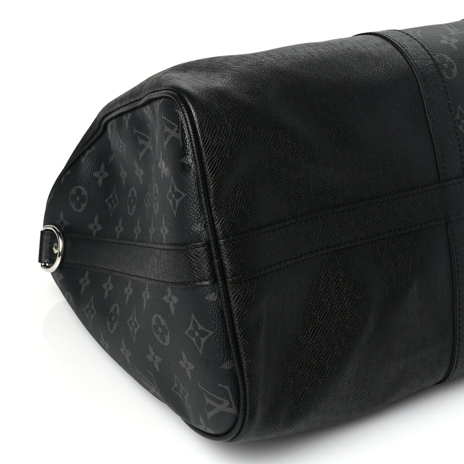Louis Vuitton Taiga Monogram Eclipse Keepall Bandouliere 50 Image 7