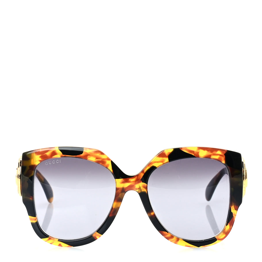 Gucci Acetate Square Frame Sunglasses GG1407S  Tortoiseshell Image 2