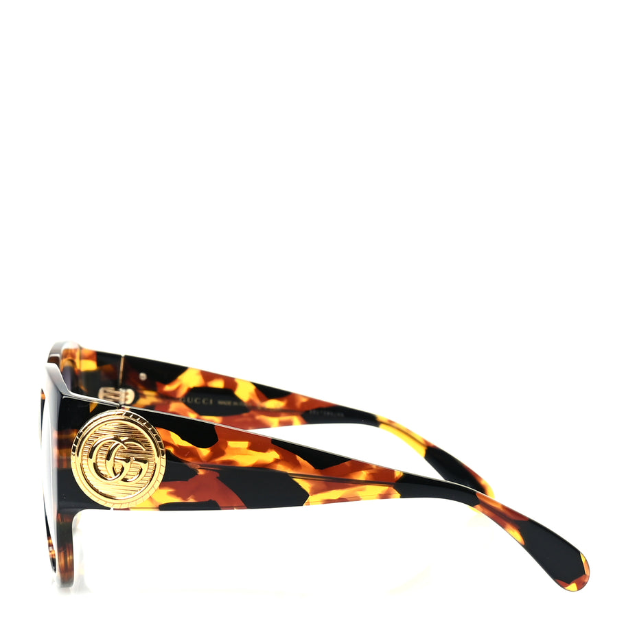 Gucci Acetate Square Frame Sunglasses GG1407S  Tortoiseshell Image 4