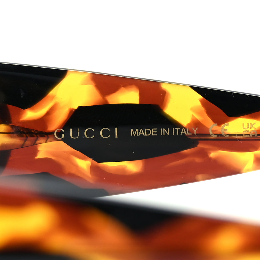 Gucci Acetate Square Frame Sunglasses GG1407S  Tortoiseshell Image 5