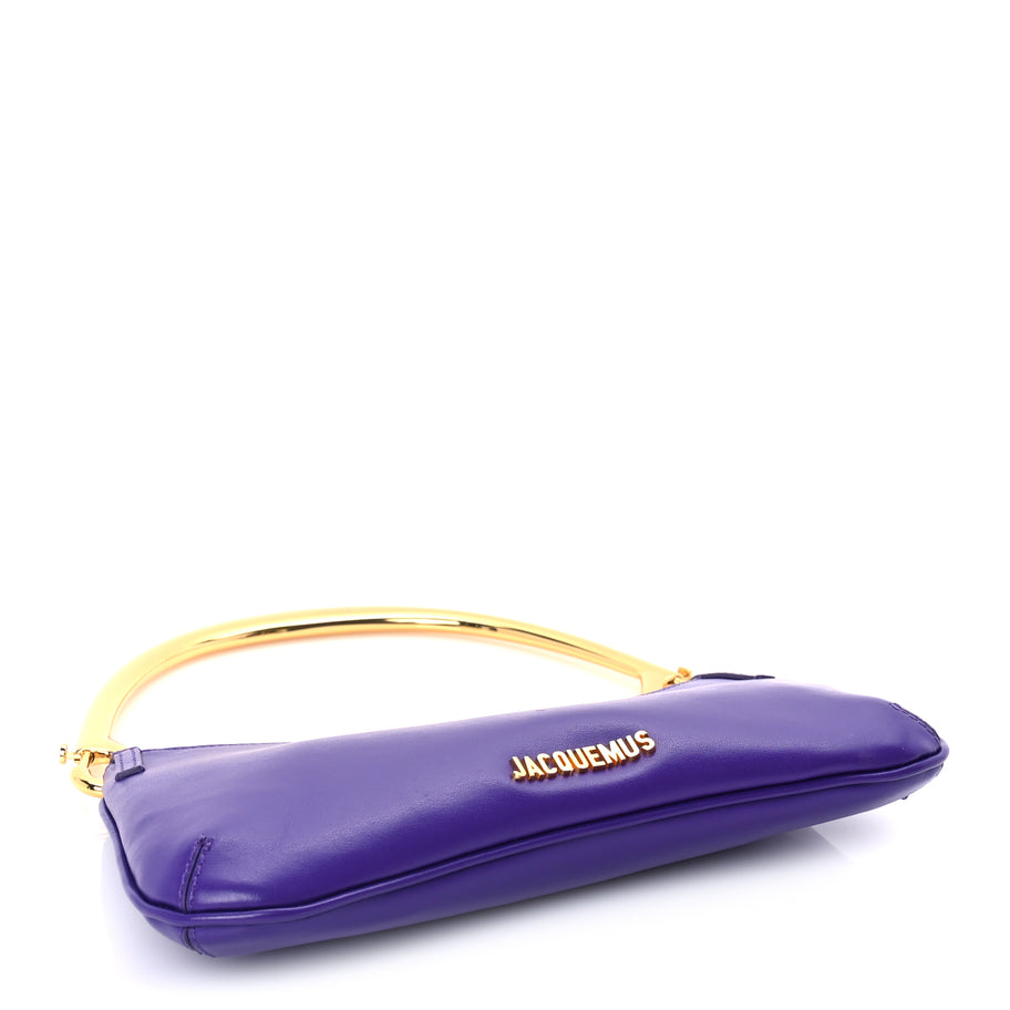 Jacquemus Smooth Calfskin Le Bisou Mousqueton  Purple Image 3