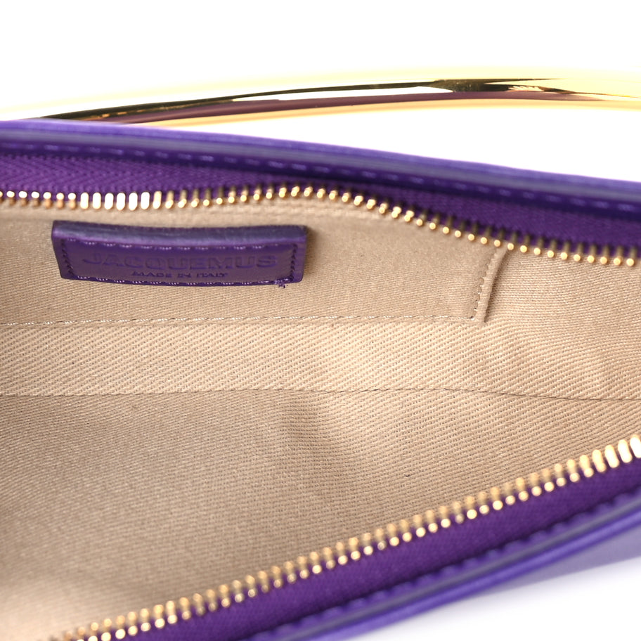 Jacquemus Smooth Calfskin Le Bisou Mousqueton  Purple Image 4