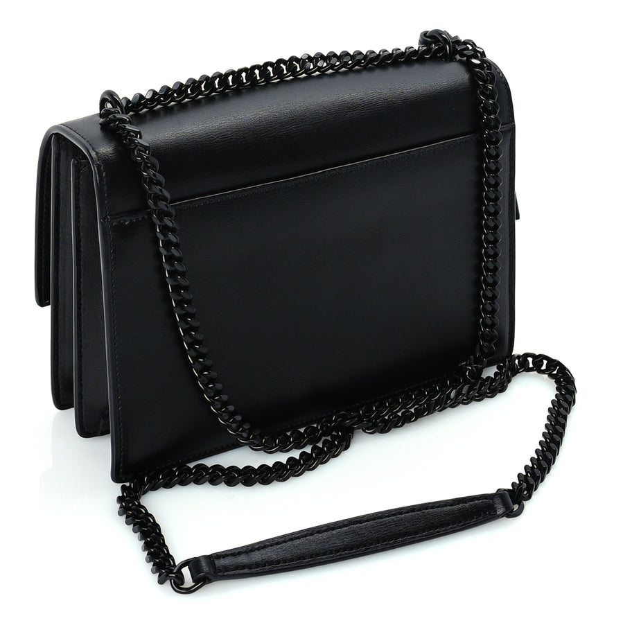 Saint Laurent Calfskin Medium Monogram Monochrome Sunset Black Image 2
