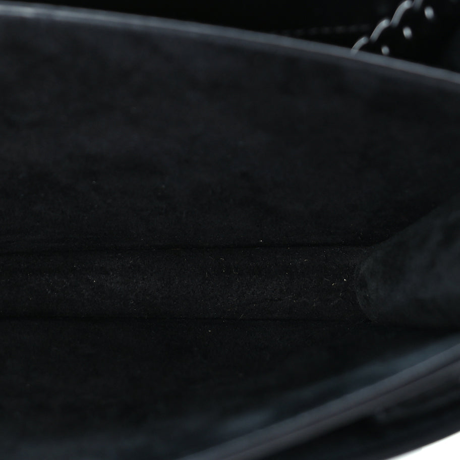 Saint Laurent Calfskin Medium Monogram Monochrome Sunset Black Image 4