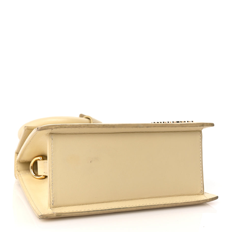 Jacquemus Smooth Calfskin Le Chiquito Noeud Beige Image 3